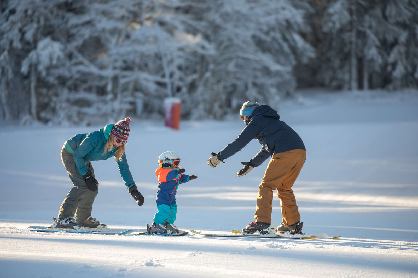 Sports d’hiver à la station du Lac Blanc